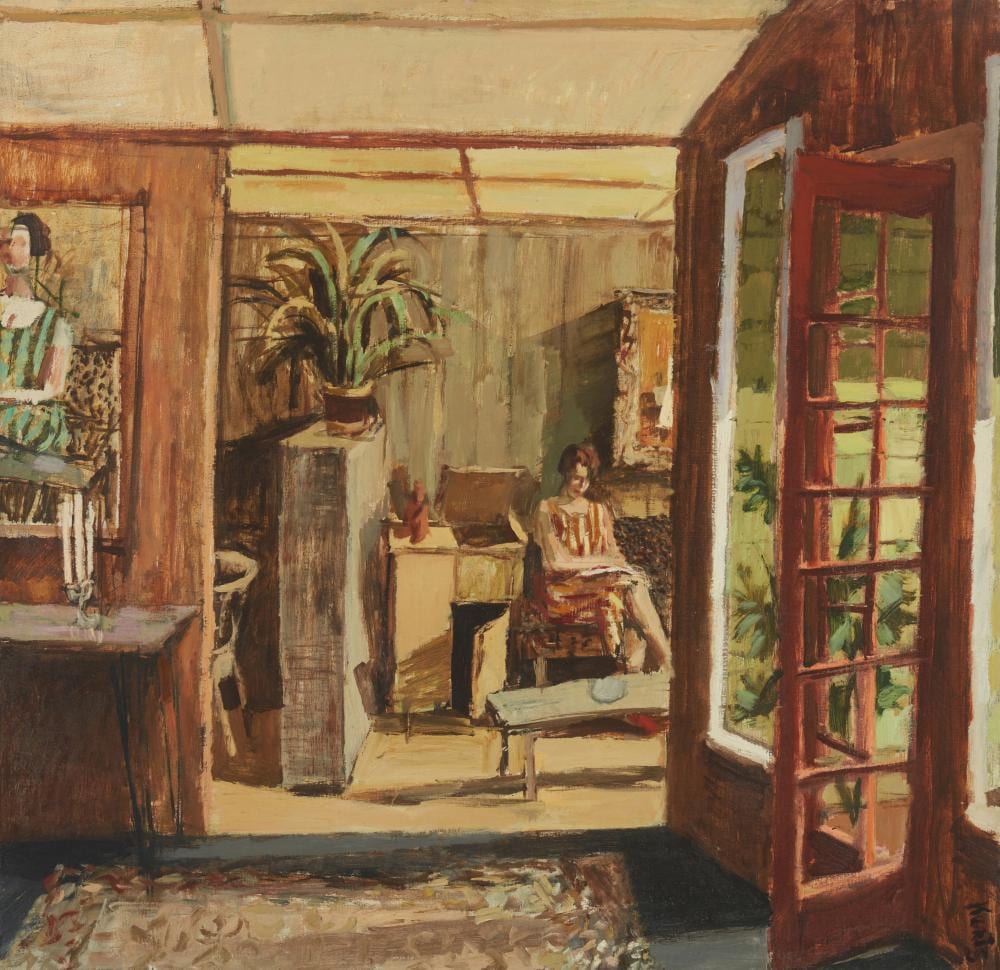Roger Kuntz comparable auction result: roger kuntz 1926 1975 morning interior 4 circa 1955