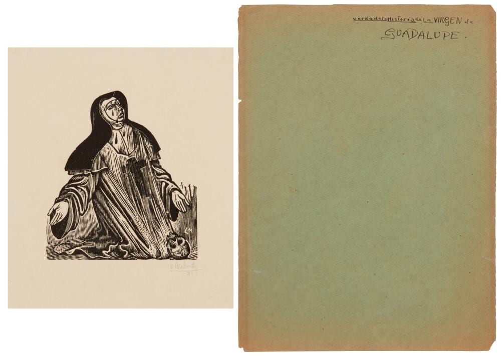 leopoldo m ndez 1902 1969 mexican verdadera historia de la virgen de guadalupe 1931 · John Moran Auctioneers · 2024-11-20 Leopoldo Méndez comparable auction result: leopoldo m ndez 1902 1969 mexican verdadera historia de la virgen de guadalupe 1931