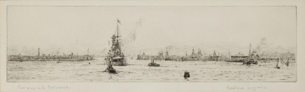 rowland langmaid british 1897 1956 gosport and fairway into portsmouth etchings each signe · Roseberys · 2024-11-20 Rowland Langmaid comparable auction result: rowland langmaid british 1897 1956 gosport and fairway into portsmouth etchings each signe