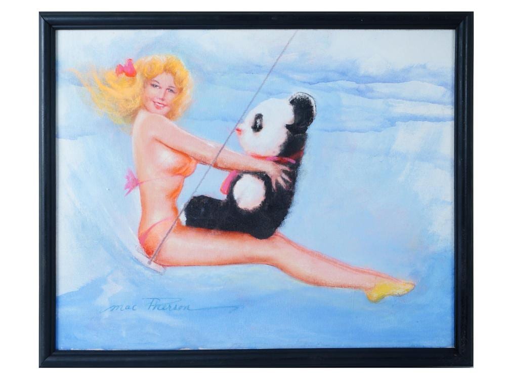 Earl MacPherson comparable auction result: american mixed media painting by earl macpherson