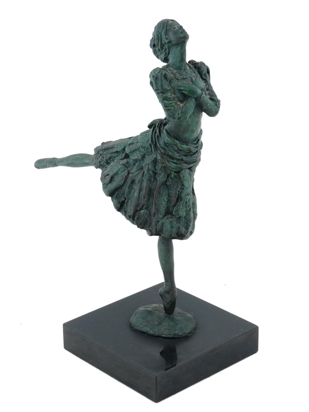 EUROPEAN SCHOOL BALLET DANCER BRONZE SCULPTURE sold by Antique Arena Inc, lot 270 — auction record photograph