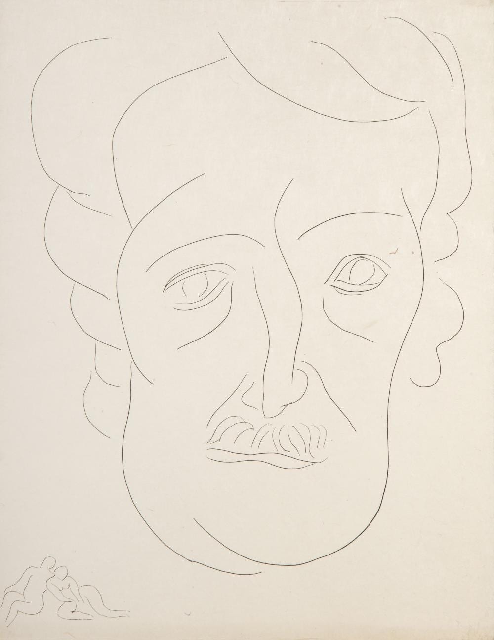 HENRI MATISSE, EDGAR ALLEN POE FROM POESIES, ETCHING ON JAPON sold by RoGallery, lot 123 — auction record photograph