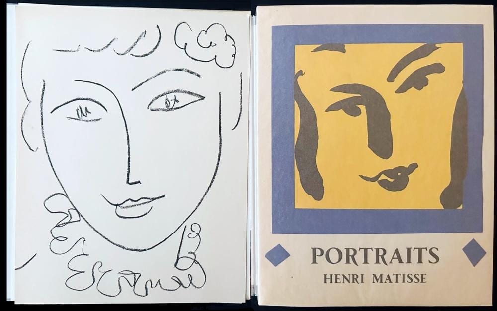 Henri Matisse. Portraits. 1954. With an original lithograph sold by The Red Finch Auctions, lot 141 — auction record photograph