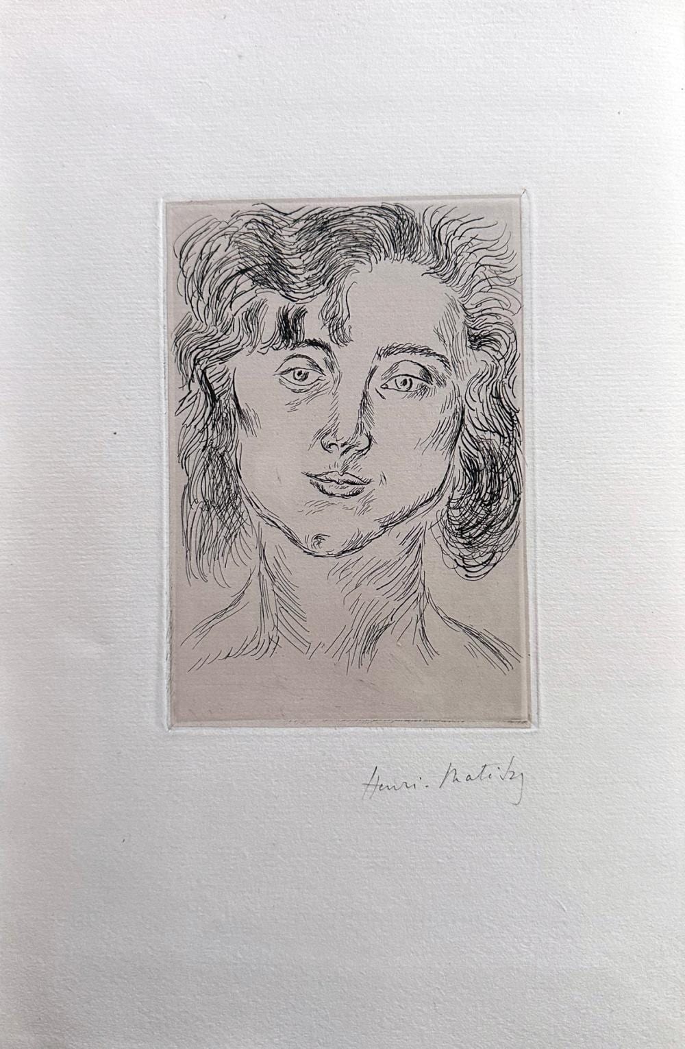 Cinquante Dessins par Henri Matisse. With one signed etching by Matisse sold by The Red Finch Auctions, lot 201 — auction record photograph