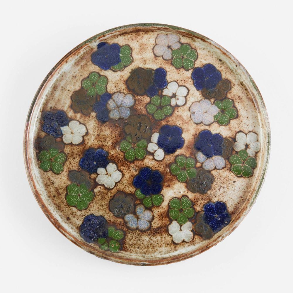 fernand rumebe plate with forget me nots · Toomey & Co. Auctioneers · 2024-11-15 Fernand Rumebe comparable auction result: fernand rumebe plate with forget me nots