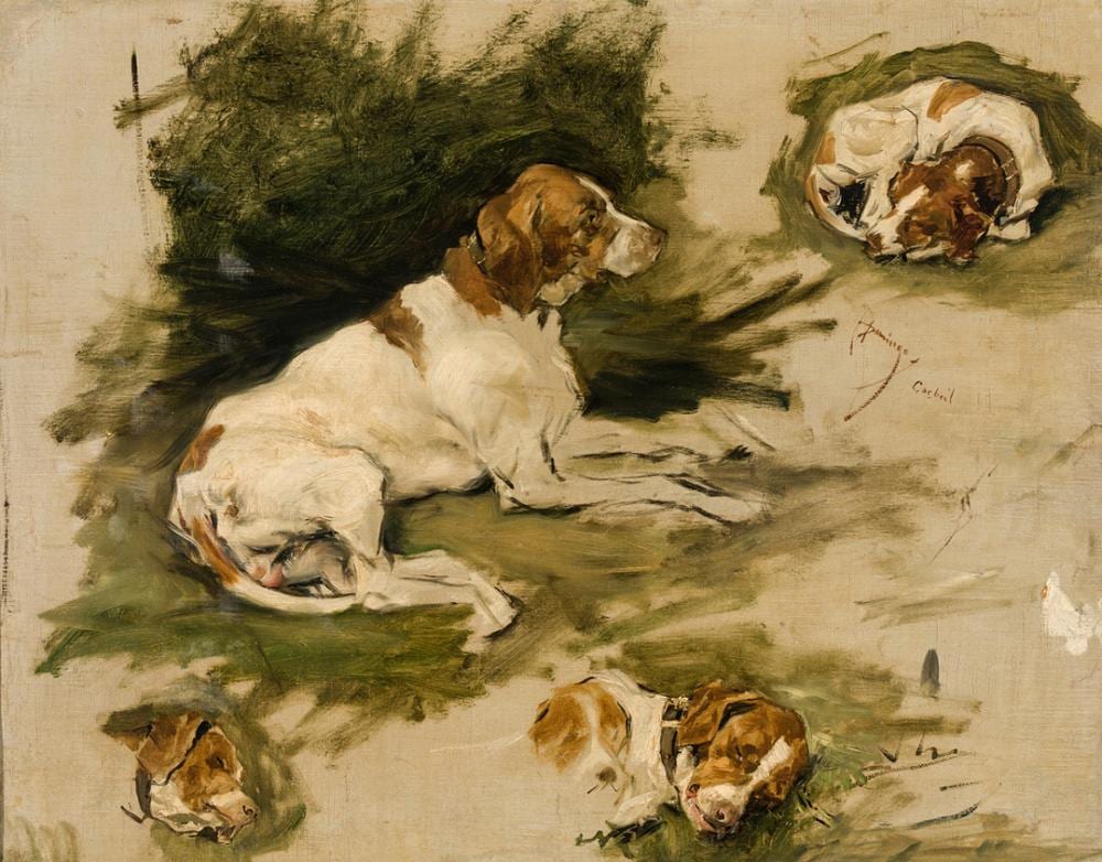 Francisco Domingo Marques comparable auction result: francisco domingo marques hound studies