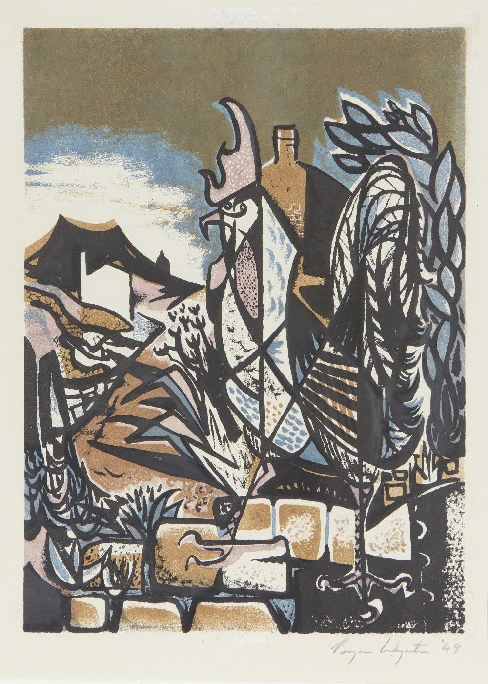 Bryan Wynter comparable auction result: bryan wynter cockerel 1949