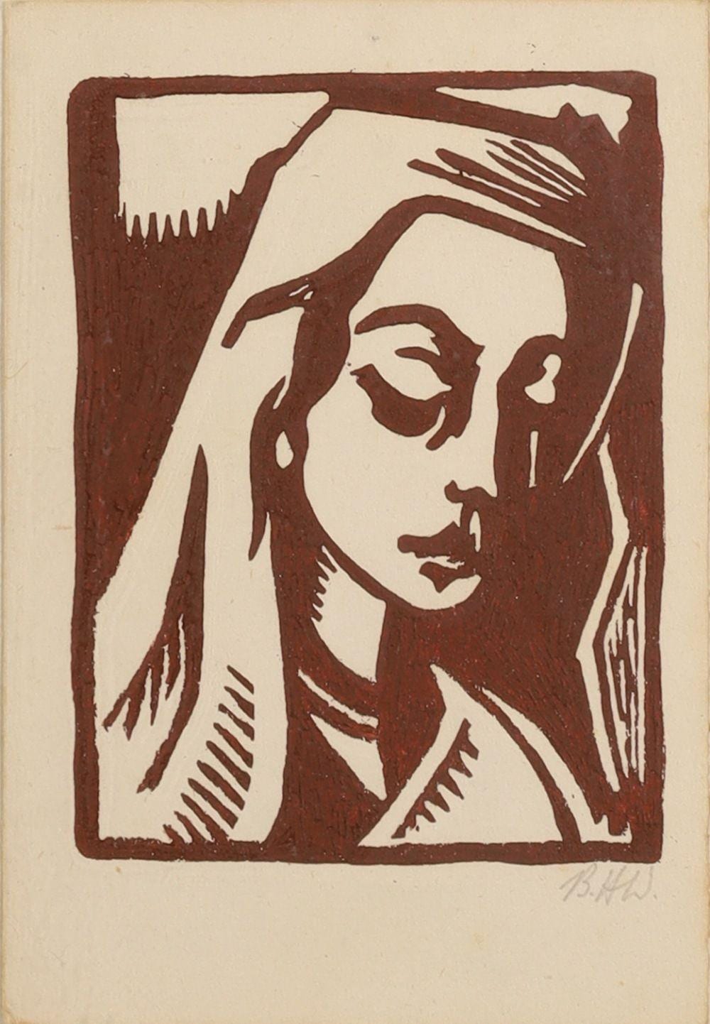 Bryan Wynter comparable auction result: bryan wynter portrait of a woman