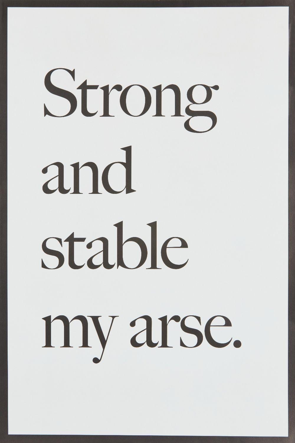 Jeremy Deller comparable auction result: jeremy deller strong and stable my arse 2017