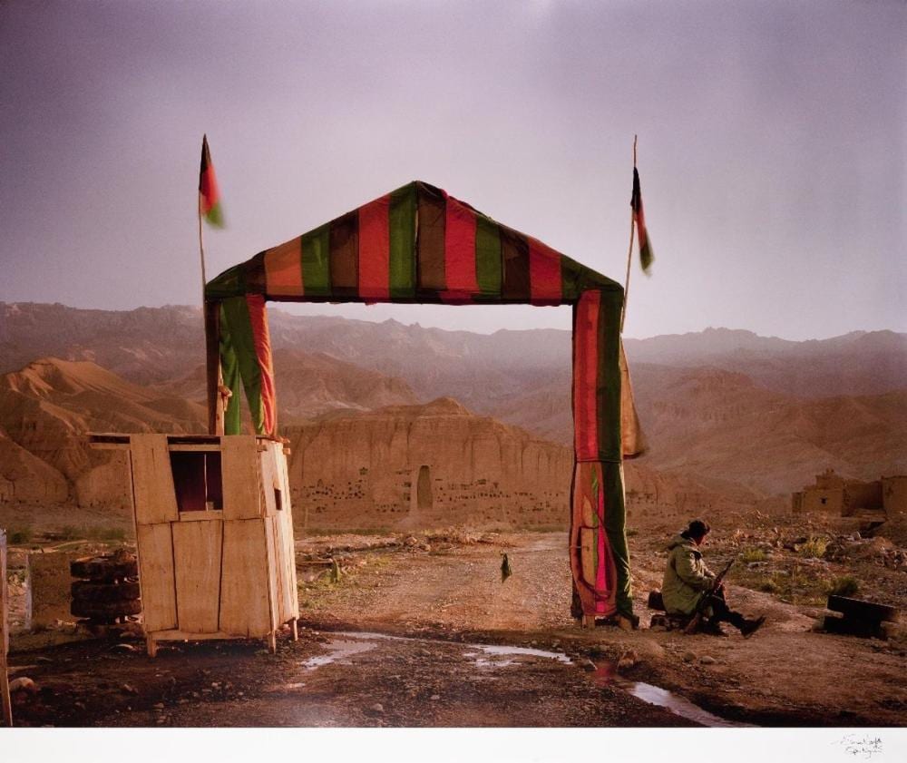 Simon Norfolk comparable auction result: simon norfolk victory arch built by the northern alliance at the entrance to a local commander s hq in bammiyan afghanistan from afghanistan chronotopia series