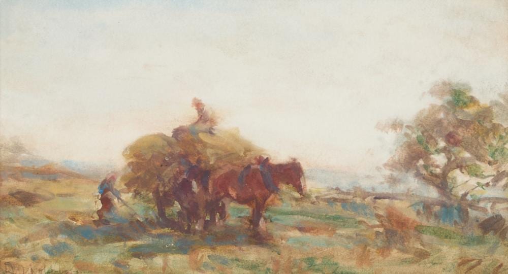 David Thomas Robertson comparable auction result: david thomas robertson 1879 1952 collecting the harvest