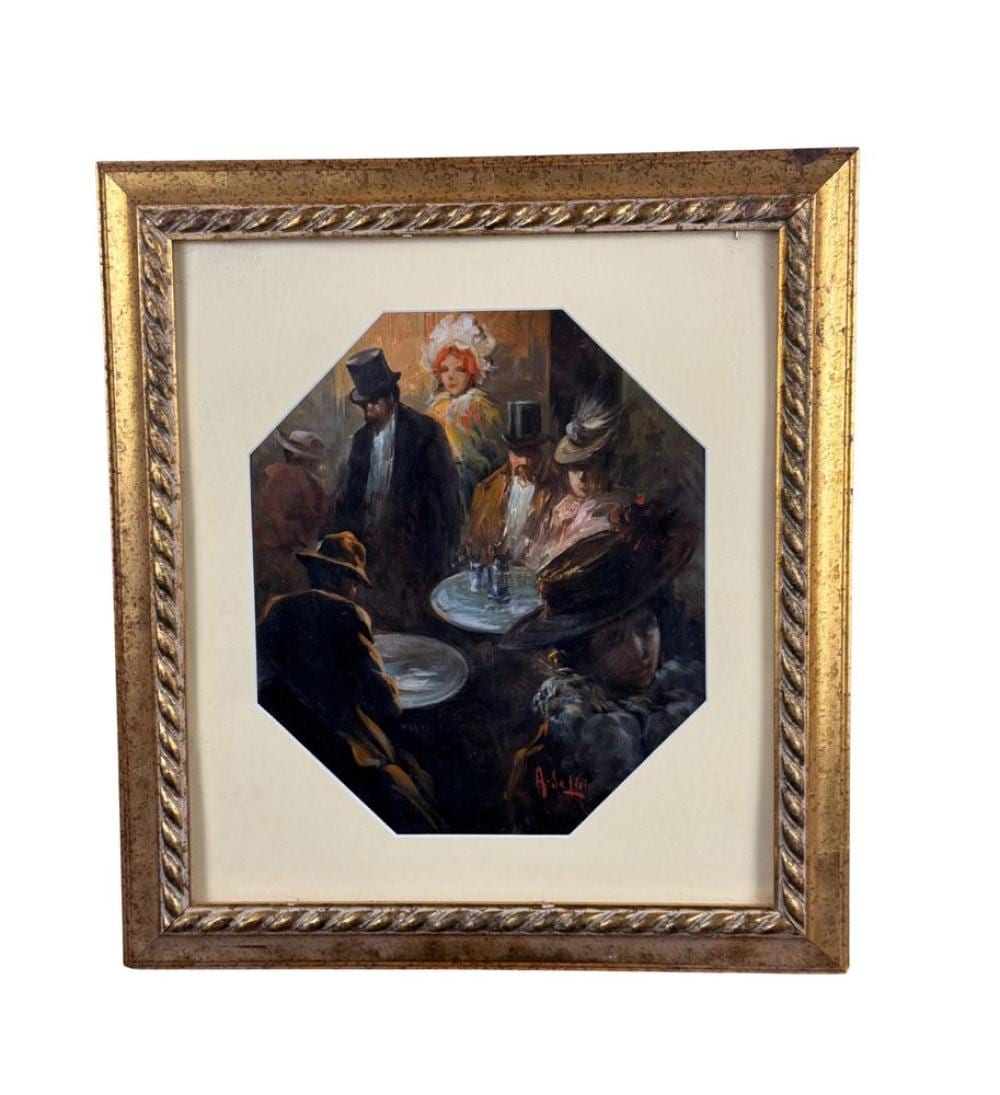 Arnaldo DeLisio comparable auction result: figures at a bar