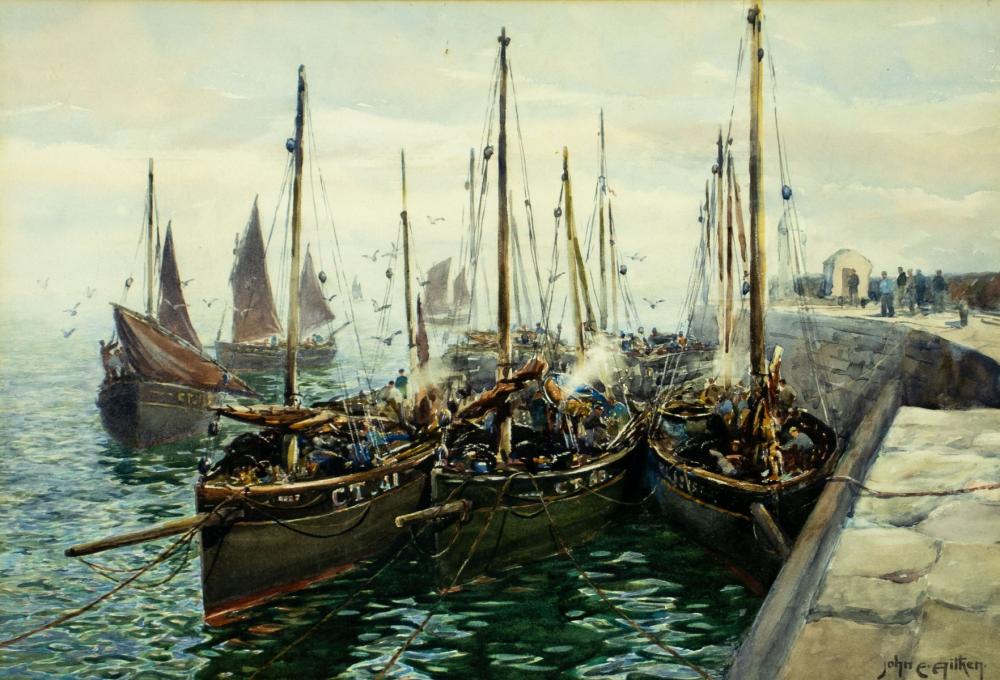 John Ernest Aitken comparable auction result: john ernest aitken uk 1881 1957 watercolor painting