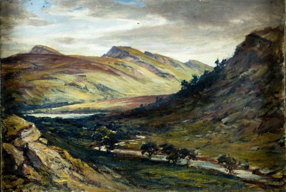 Hector Chalmers comparable auction result: hector chalmers uk 1848 1943 oil painting antique