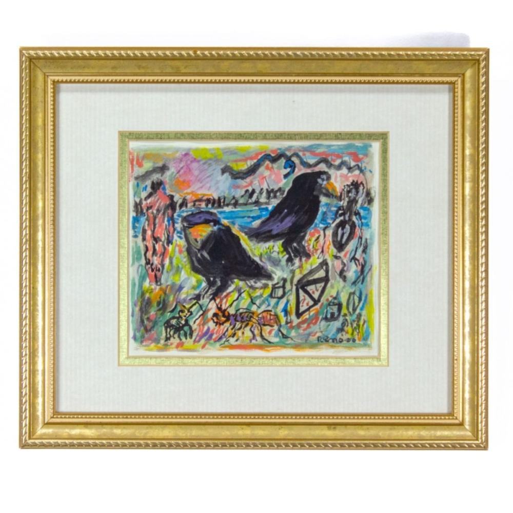 Joe Reno comparable auction result: joe reno wa crows ants and human figure