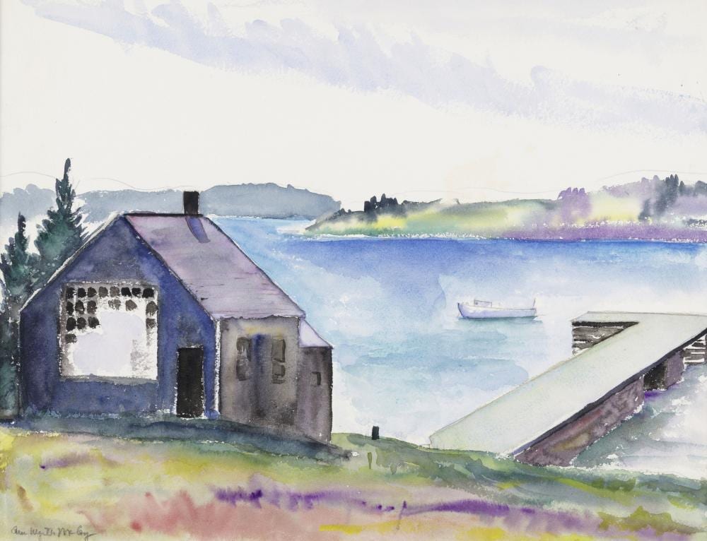 Ann Wyeth McCoy comparable auction result: ann wyeth mccoy 1915 2005 pa s studio 14 x 18 in 36 6 x 45 7 cm executed circa 1930