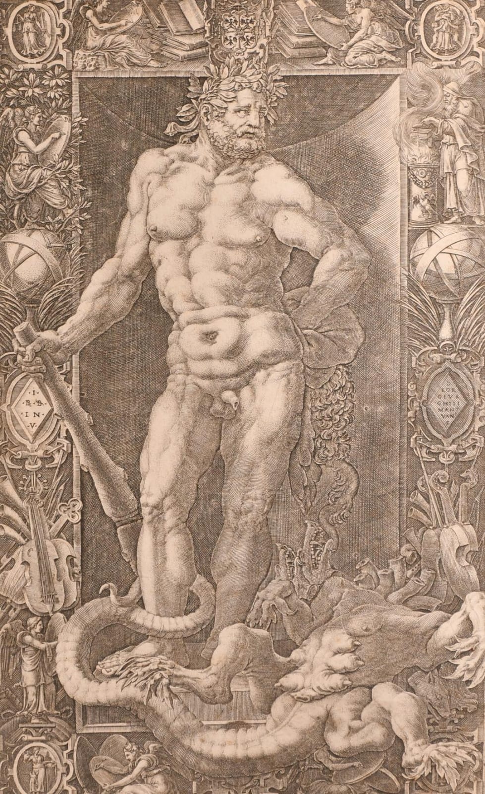 giorgio ghisi 1516 1576 hercules victorious over the hydra engraving 14 x 8 5 36 x 21 5cm unframed · John Nicholson's Fine Art Auctioneers & Valuers · 2024-11-12 Giorgio Ghisi comparable auction result: giorgio ghisi 1516 1576 hercules victorious over the hydra engraving 14 x 8 5 36 x 21 5cm unframed
