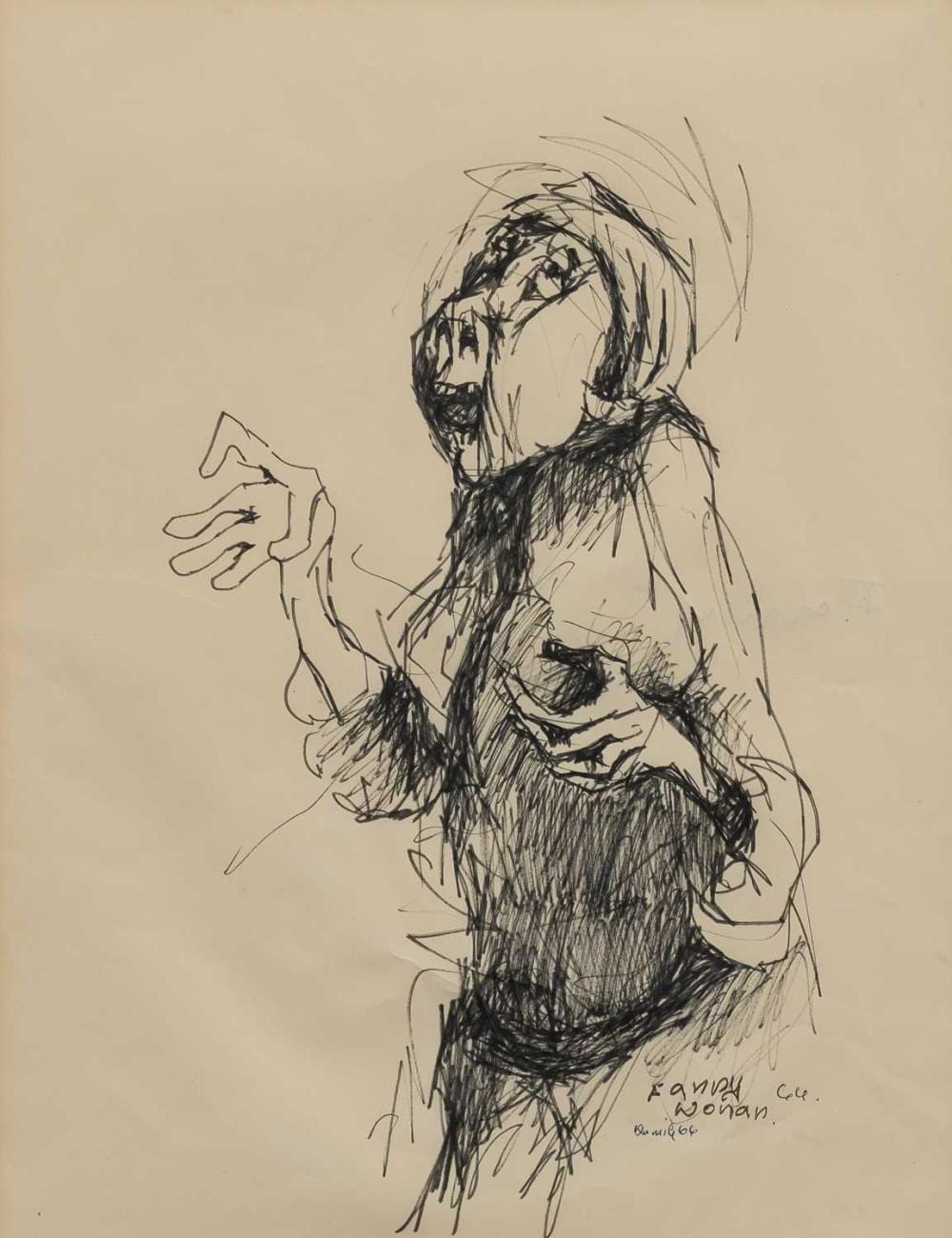Dumile comparable auction result: dumile feni south africa 1939 1991 funny woman