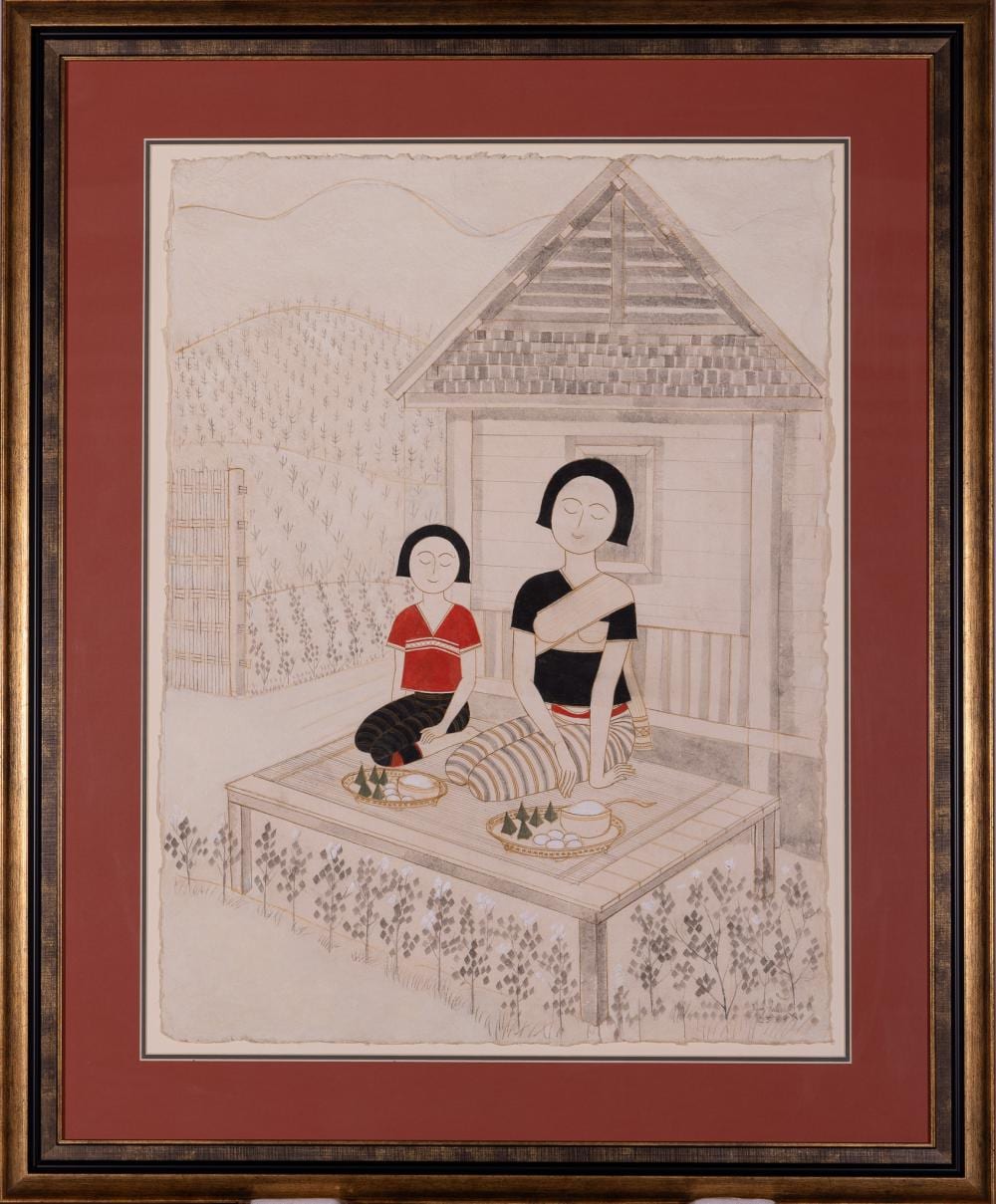 Chalood Nimsamer comparable auction result: chalood nimsamer untitled