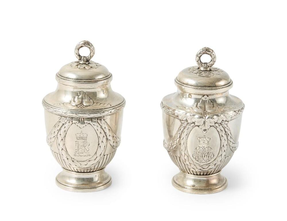 A. Mills comparable auction result: a pair of french silver pepper mills