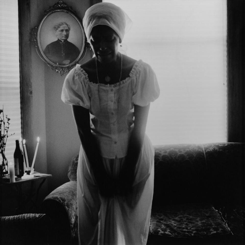 Carrie Mae  Weems comparable auction result: woman in white