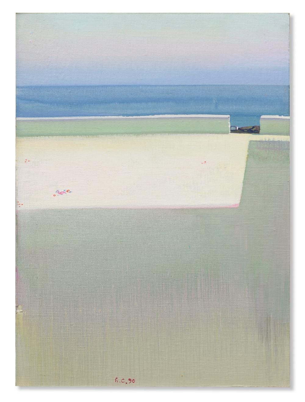 Leonardo Cremonini comparable auction result: leonardo cremonini 1925 2010 le vide midi huile sur toile maroufl e s