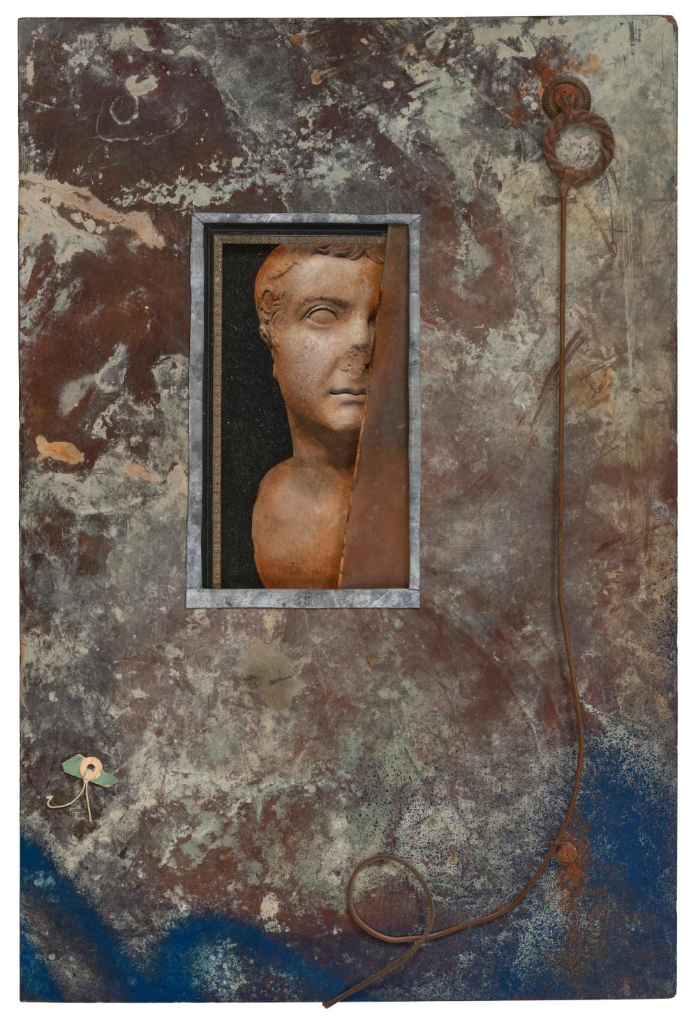 Alexander Mihaylovich comparable auction result: alexander mihaylovich b 1958 window metal plastic spray paint frame