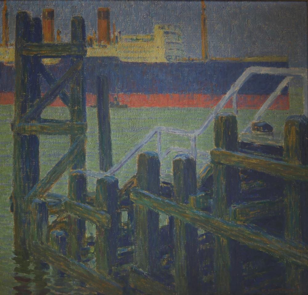 Fernand Lantoine comparable auction result: fernand lantoine 1876 1955 scene de port oil on canvas french school signed lower right f lantoine