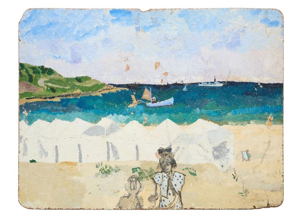 kate nicholson beach at carbis bay 1949 · Roseberys · 2024-11-27 Kate Nicholson comparable auction result: kate nicholson beach at carbis bay 1949
