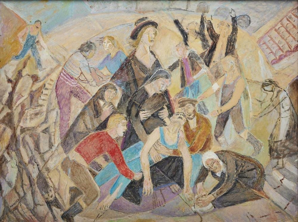 Marie Marevna comparable auction result: marie vorobieff marevna revolution 1970