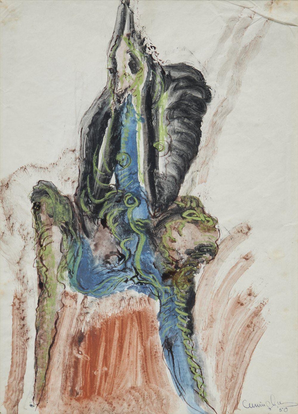 vera cunningham seated nude 1950 · Roseberys · 2024-11-27 Vera Cuningham comparable auction result: vera cunningham seated nude 1950