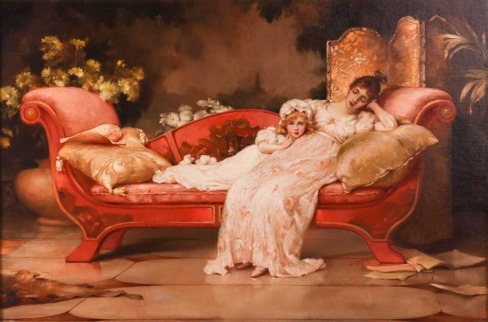 Maude Goodman comparable auction result: maude goodman british 1853 1938 hush