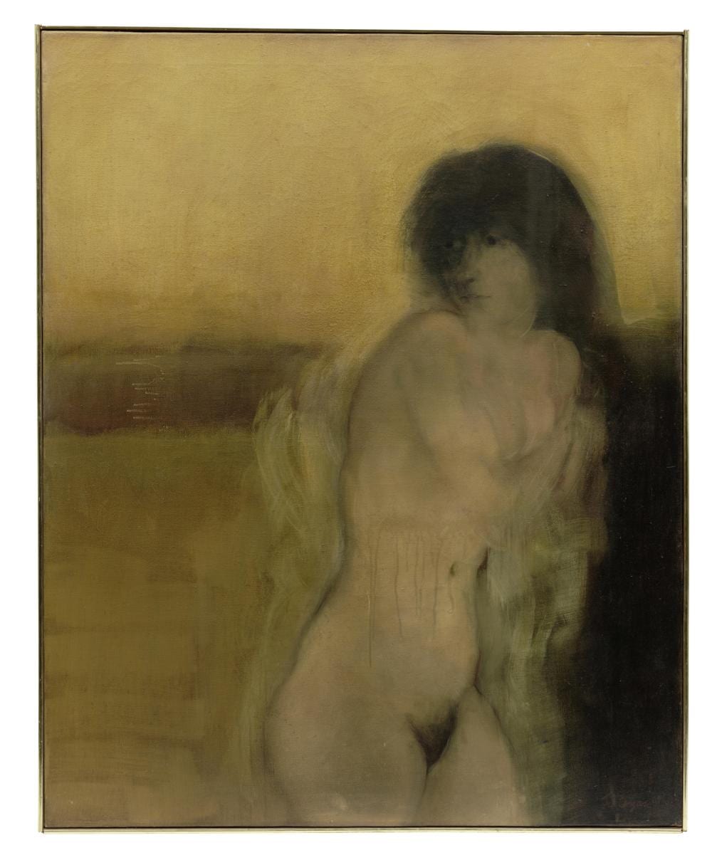 Francisco Corzas comparable auction result: francisco corzas 1936 1983 desnudo 49 1 16 x 39 3 16 in 124 6 x 99 6 cm painted in 1964