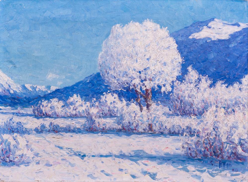 Carl Arp comparable auction result: carl arp kiel 1867 jena 1913 white frost near samedan