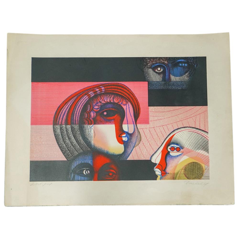 Georgi Daskaloff comparable auction result: georgi daskaloff bulgarian 1923 2005 lithograph