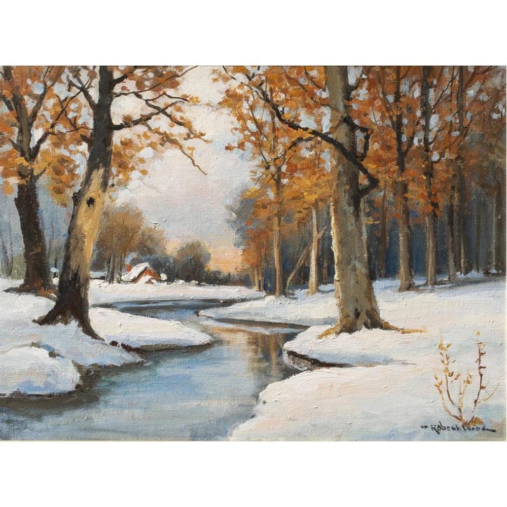 Painting, Robert Wood, Woodstock, New York sold by Clars Auctions, lot 3044 — auction record photograph