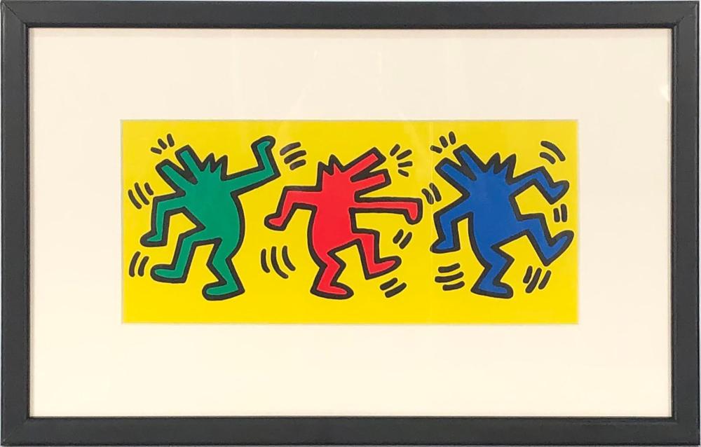 Keith Haring - Dance - 1998 Offset Lithograph 9.75" x 14.75" sold by DUMBO Auctions, lot 102 — auction record photograph