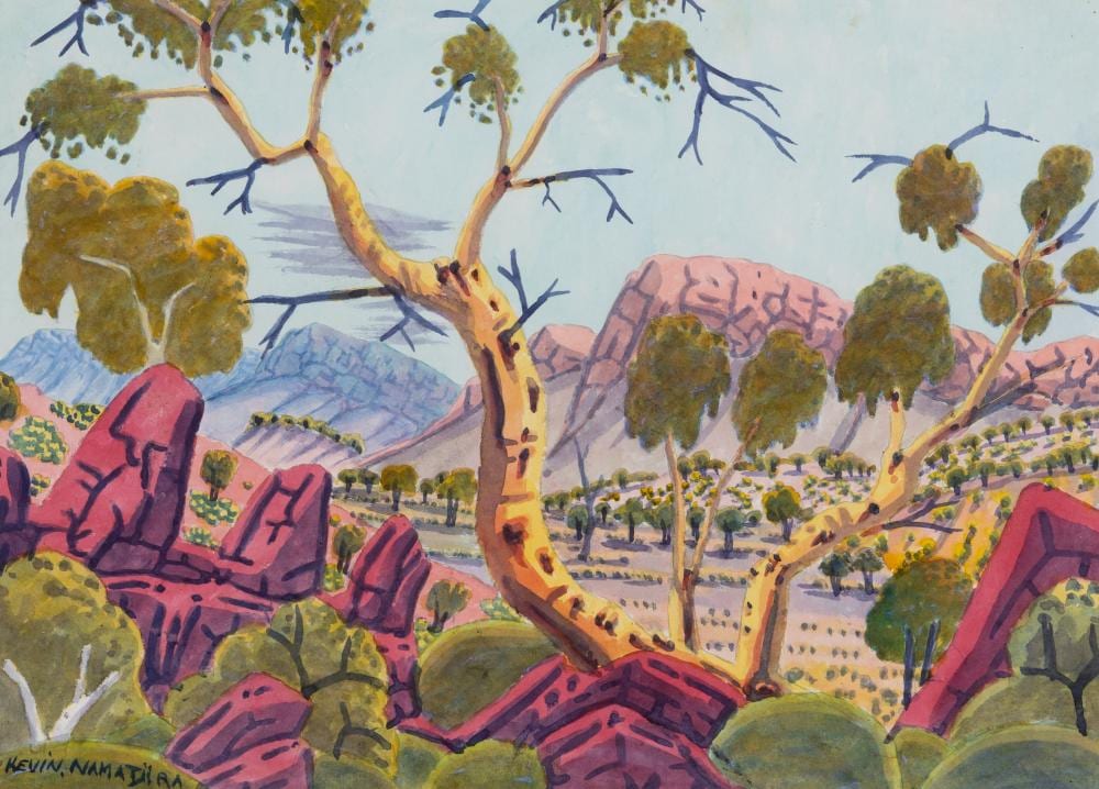 Kevin Namatjira comparable auction result: kevin namatjira born 1958 near hermannsburg 2015
