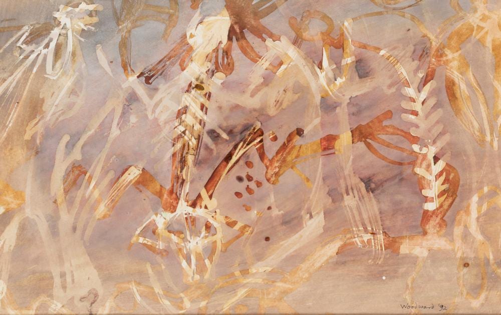 Margaret Woodward comparable auction result: margaret woodward born 1938 spirit dance 1992