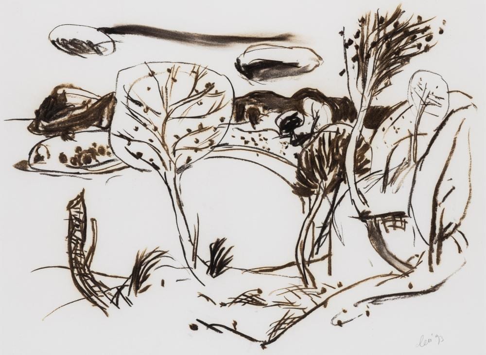 Stephen Lees comparable auction result: stephen lees born 1954 landscape 1993