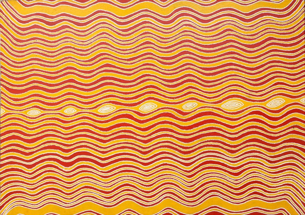Pantjiya Nungurrayi comparable auction result: pantjiya nungurrayi women s dreaming acrylic on belgian linen 121cm x 173cm