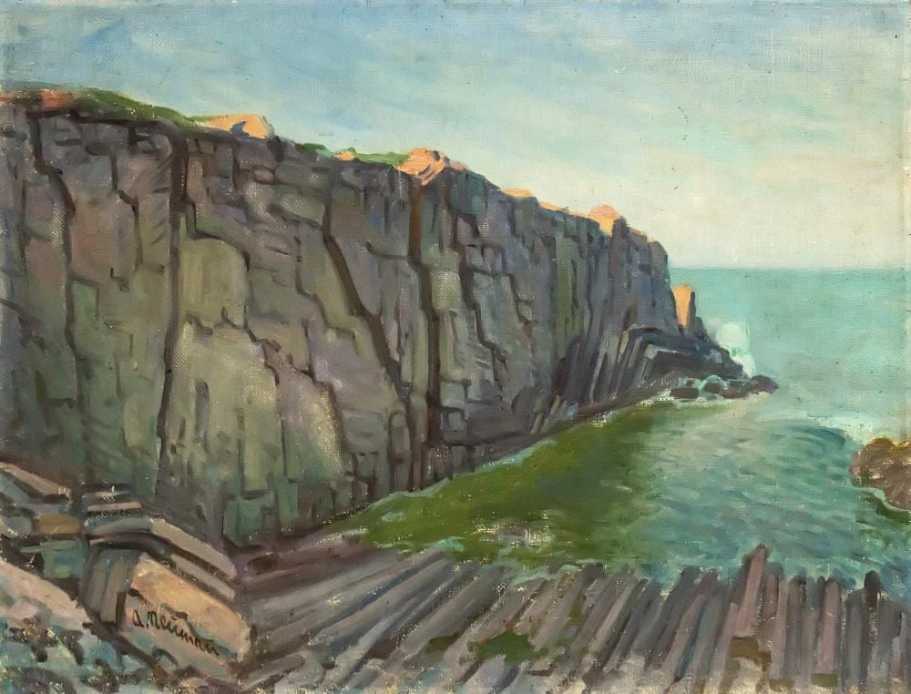 Abraham Neumann comparable auction result: abraham neumann polish 1873 1942 seascape oil on canvas