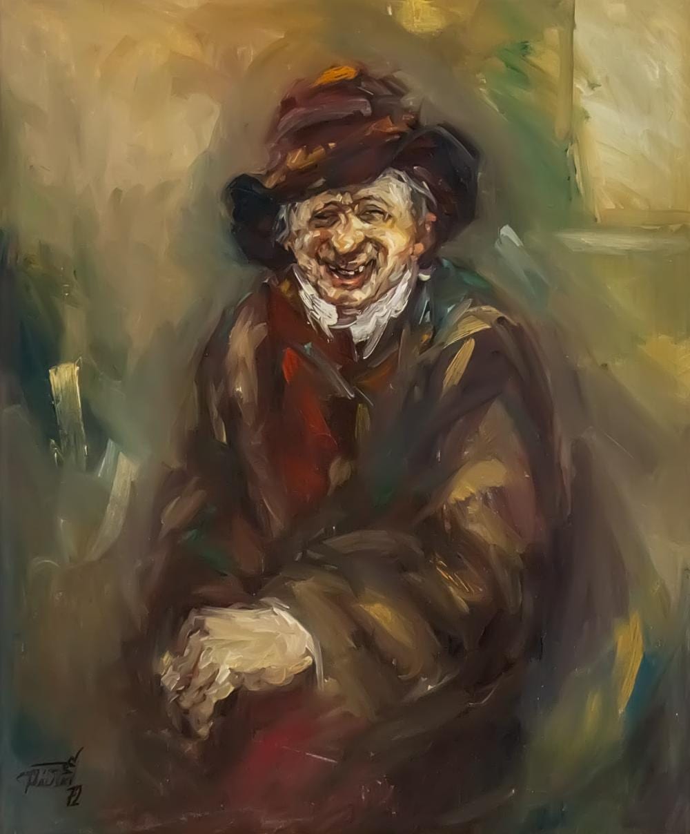 Moshe Chauski comparable auction result: moshe chauski 1935 2014 oil on canvas mounted on board 1972