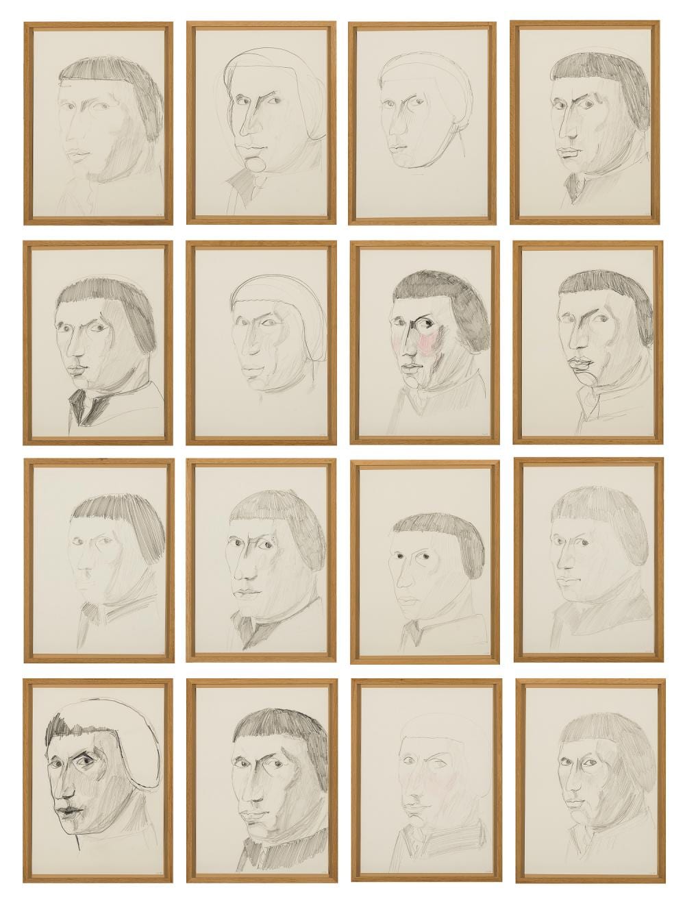 Emo Verkerk comparable auction result: emo verkerk dutch 1955 sixteen portraits of jan van scorel 1989