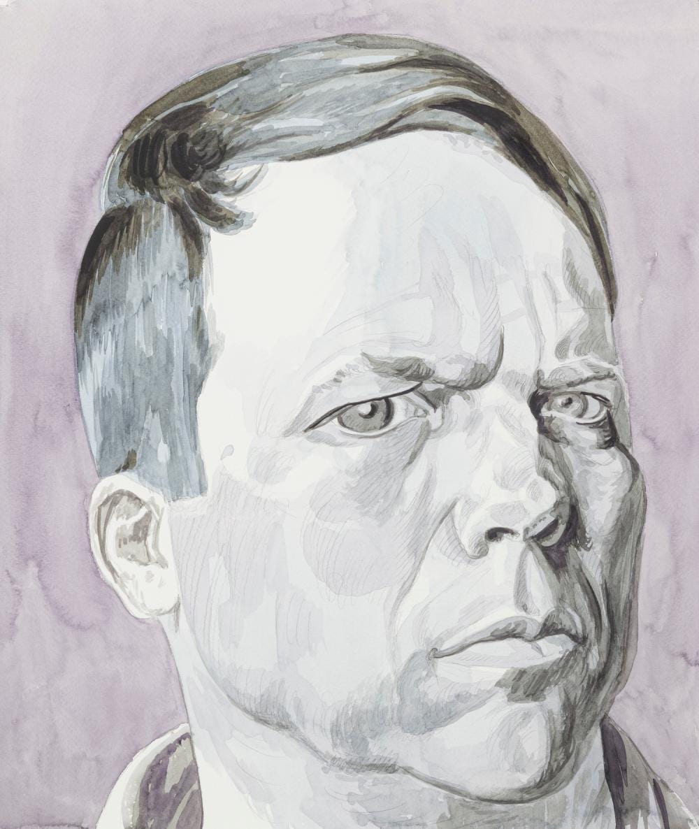 Philip Akkermann comparable auction result: philip akkerman dutch 1957 self portrait
