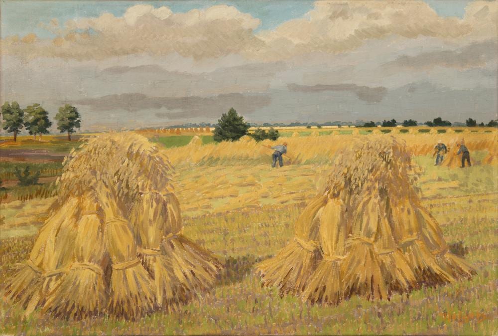 Hendrik Johan Melgers comparable auction result: henk melgers dutch 1899 1973 haystacks
