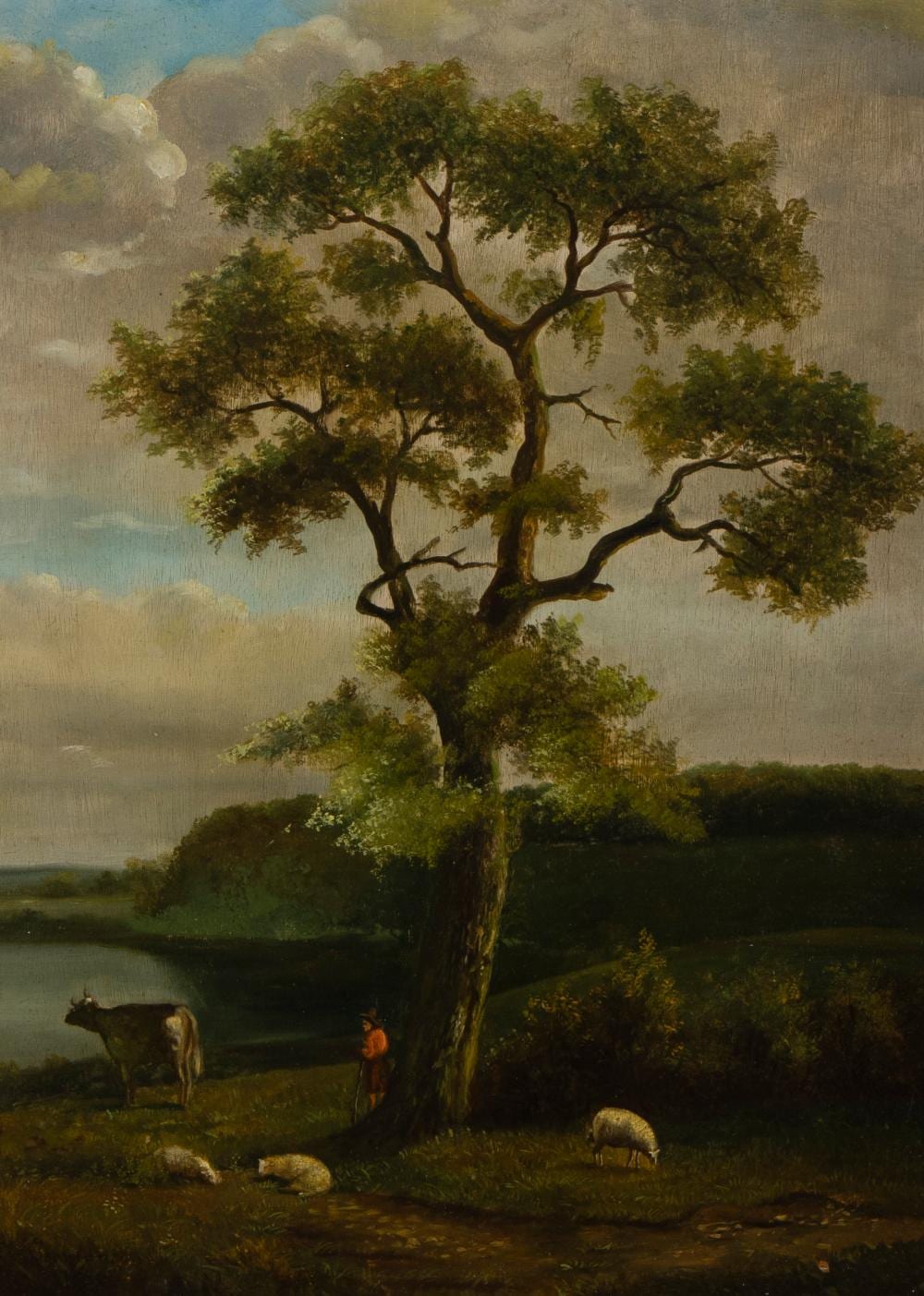 Auguste Coomans comparable auction result: auguste coomans act 1855 1896 oil on panel landscape with sheep signed and dated