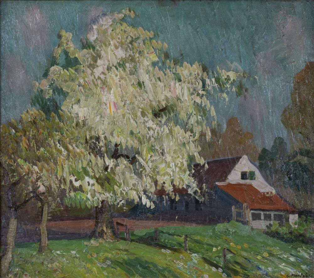 Guillaume Montobio comparable auction result: guillaume montobio 1883 1962 oil on canvas le verger en fleurs signed