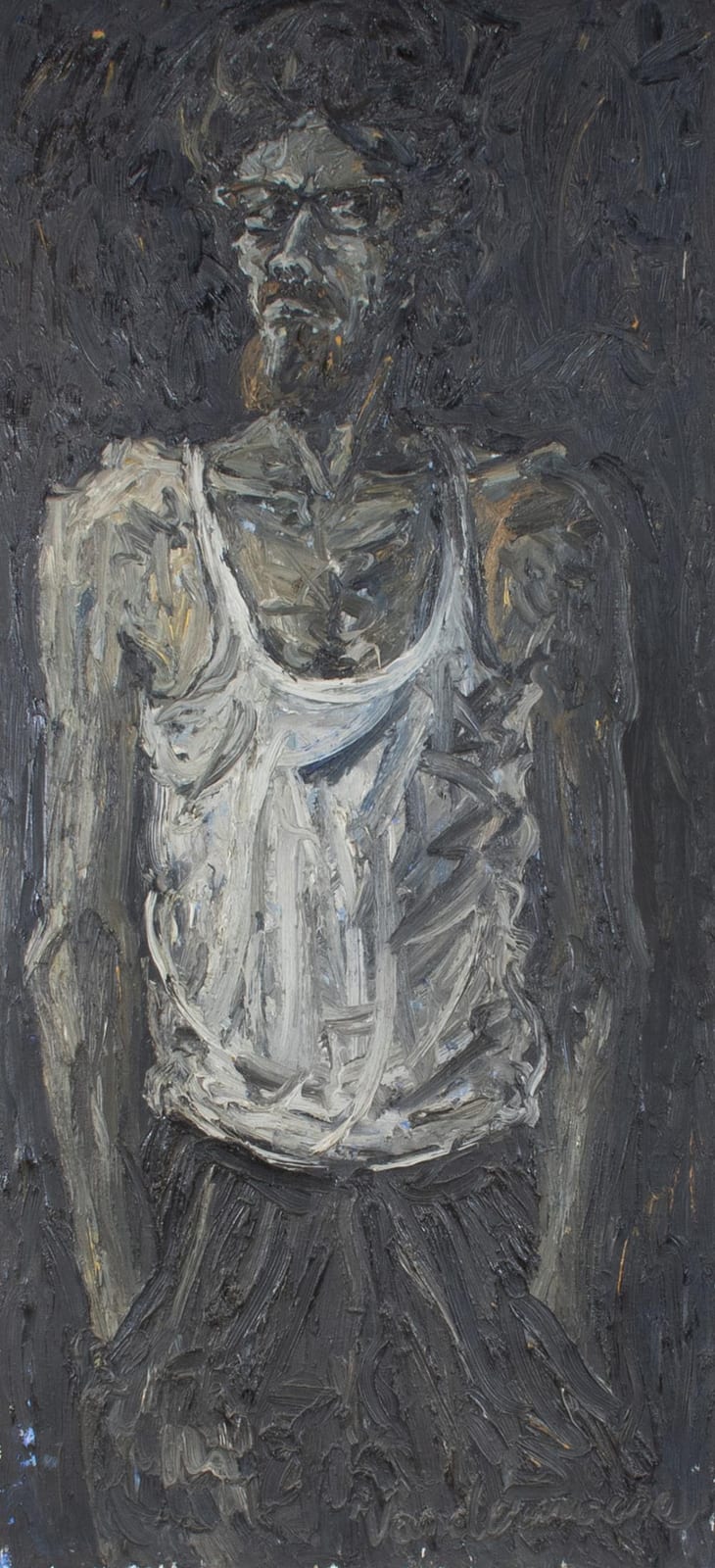 Henri Vandermoere comparable auction result: henri vandermoere 1939 oil on canvas self portrait 1966 signed