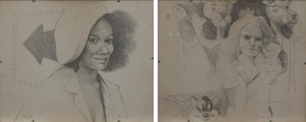 Jan Vanriet comparable auction result: jan vanriet 1948 2 lithographs numbered 10 20 and signed